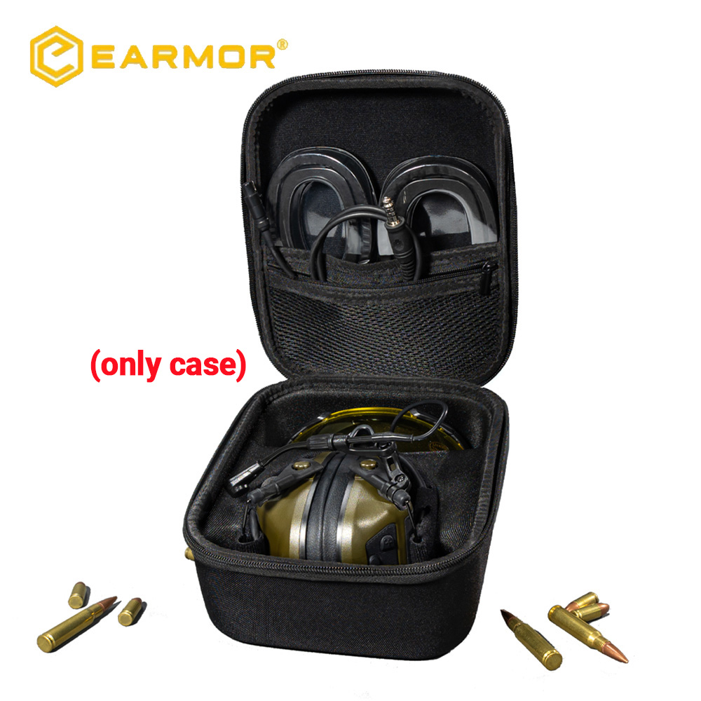 Headphone Case Hard - EARMOR 전술 헤드폰 하드 보관 케이스,