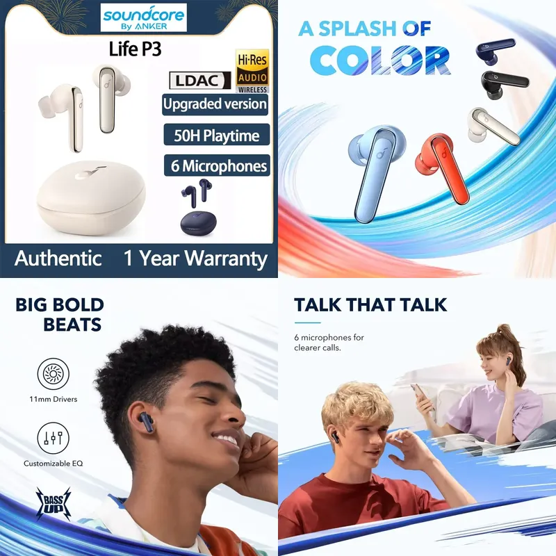 Wireless Earbuds Tws - Anker Life P3 이어버드 브랜드, 블루투스