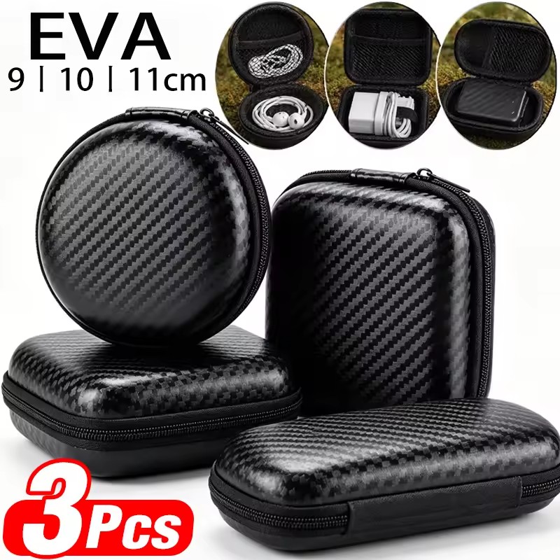 Headphone Case Hard - EVA 하드 쉘 방수 케이블 충전기