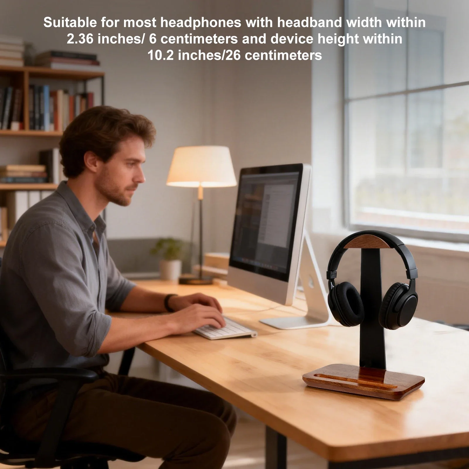 유니버설 우드 헤드폰 스탠드(보관 베이스 포함) 미끄럼 - Headphone Stand Desk 리뷰 및 가격